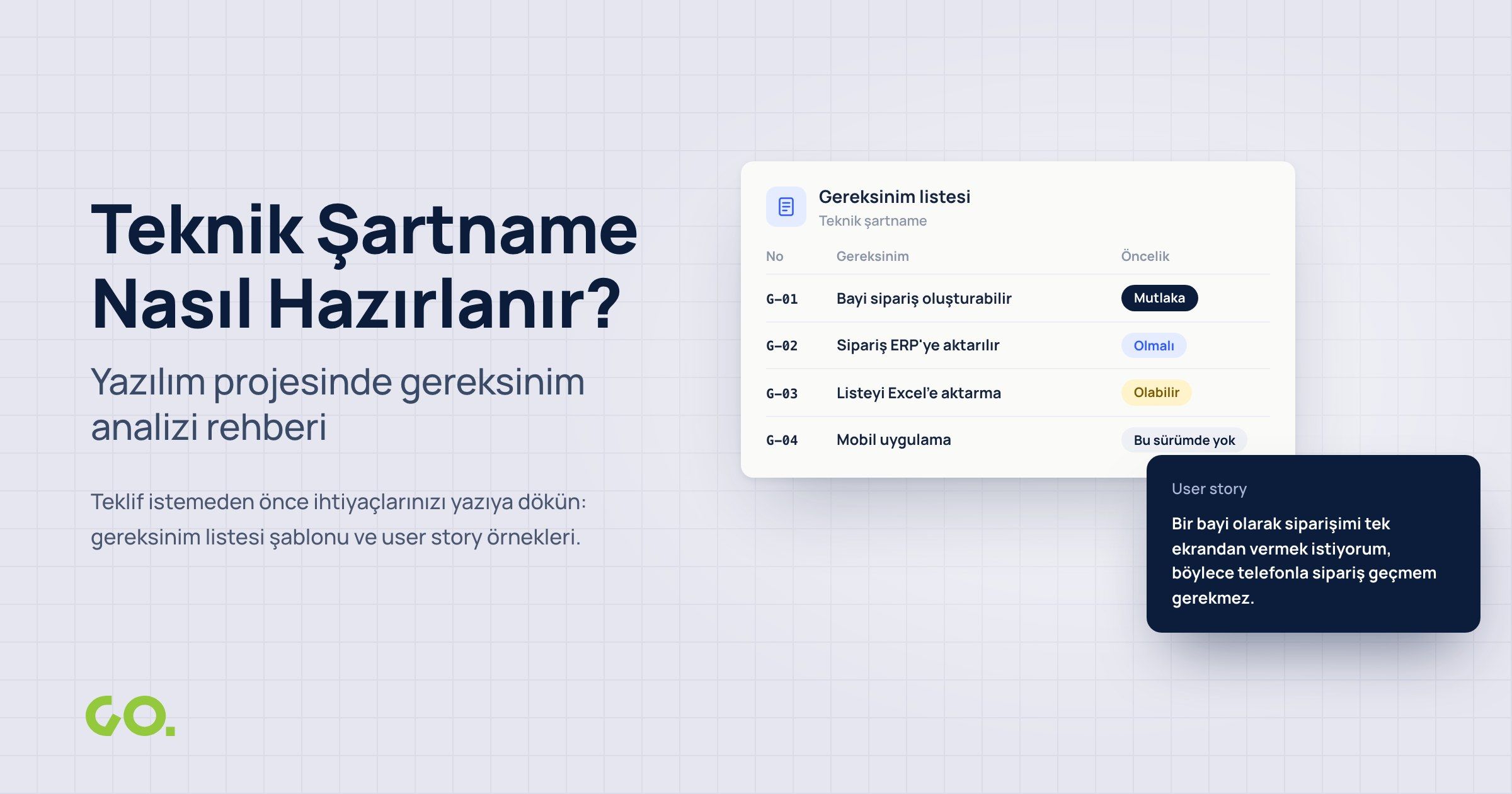 Teknik Şartname Nasıl Hazırlanır? Yazılım Projesinde Gereksinim Analizi Rehberi